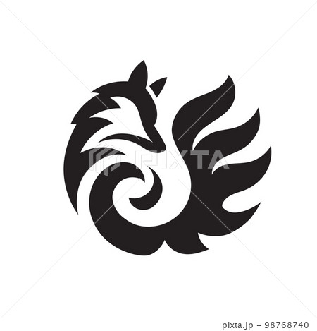 Fox circle Vector Symbolのイラスト素材 [98768740] - PIXTA