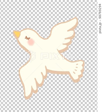 白い鳩のイラスト 白い鳩のイラスト 98769294
