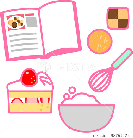 菓子作りのイラストセット 98769322