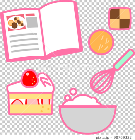 菓子作りのイラストセット 98769322