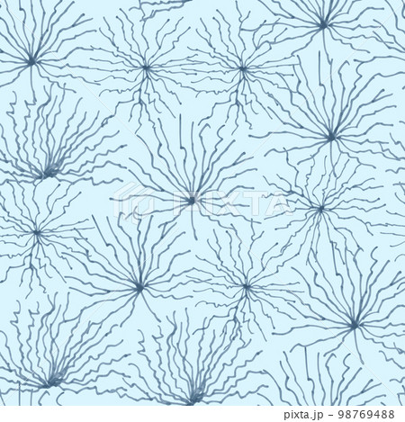 Abstract seamless pattern with simple organic...のイラスト素材