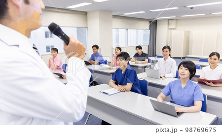 研修を受ける医療従事者 98769675