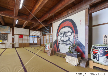 天龍寺　庫裏内部　達磨大師　 98771504