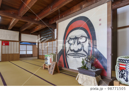 天龍寺　庫裏内部　達磨大師　 98771505