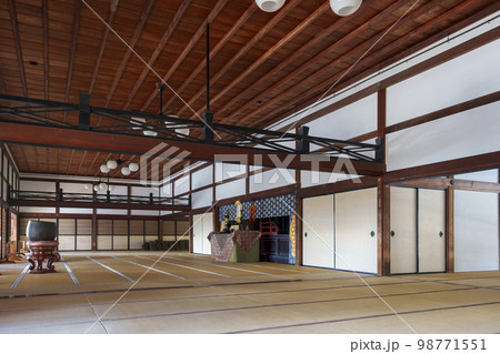 京都・嵯峨嵐山 天龍寺 大方丈内部 京都・嵯峨嵐山 天龍寺 大方丈内部 98771551