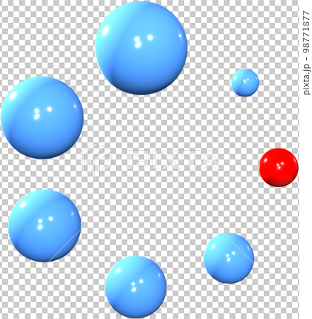 Circle ball 3d icon illustration. 98771877