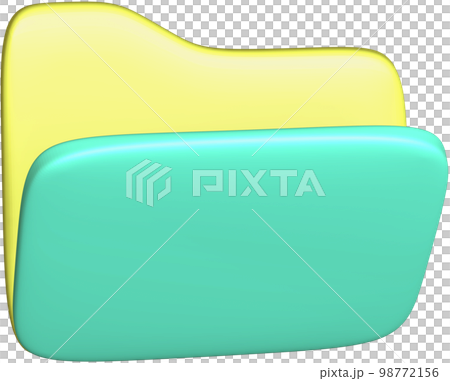 Folder document 3d icon illustration. Folder document 3d icon illustration. 98772156