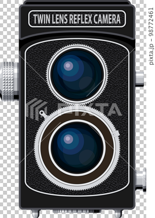 classic twin lens reflex camera 98772461