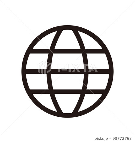 世界 アイコン(線の太さ三種) 世界 アイコン(線の太さ三種) 98772768