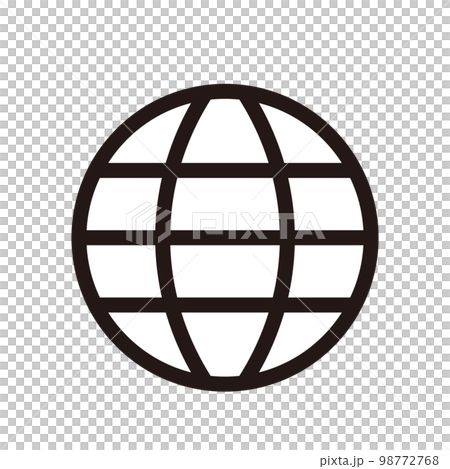世界 アイコン(線の太さ三種) 世界 アイコン(線の太さ三種) 98772768
