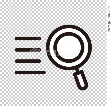 調查搜索圖標（三種線寬） 98772773