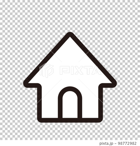 家　アイコン（線の太さ三種） 98772982
