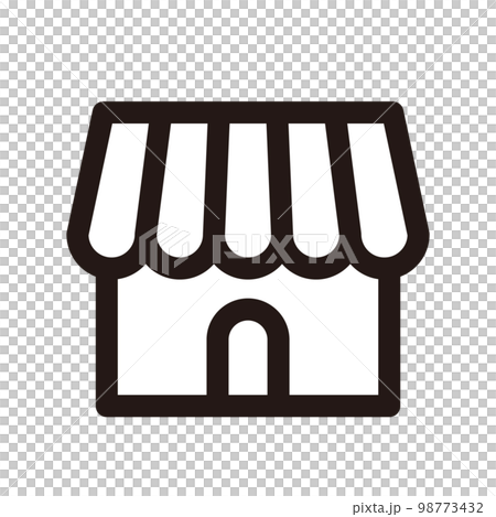 店　アイコン（線の太さ三種） 98773432