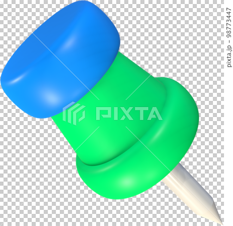 Pin 3d icon illustration. 98773447