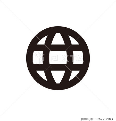 世界　アイコン（線の太さ三種） 98773463