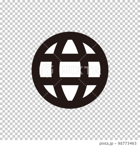 世界　アイコン（線の太さ三種） 98773463