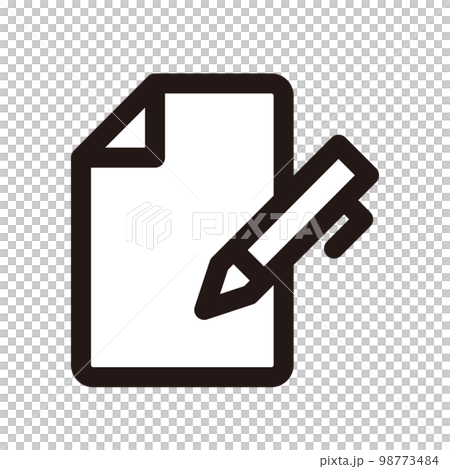 Record entry icon (three line thicknesses) 98773484