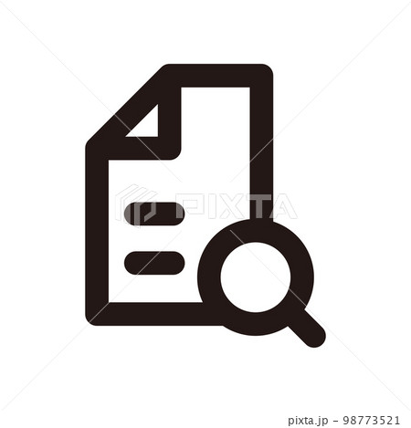 検索　アイコン（線の太さ三種） 98773521