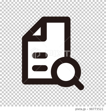 検索　アイコン（線の太さ三種） 98773521