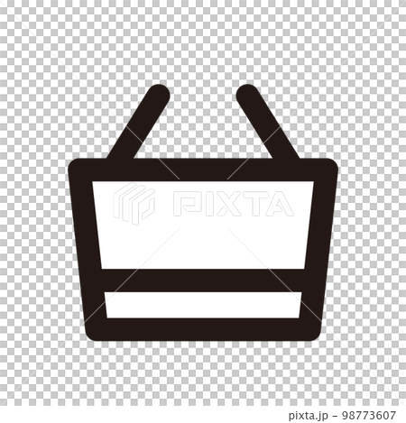 Basket shopping icon (three line thicknesses) 98773607