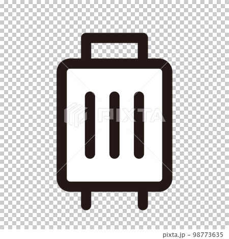 スーツケース　アイコン（線の太さ三種） 98773635