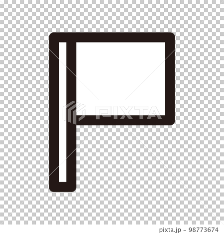 旗幟圖標（3種線寬） 98773674