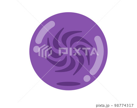 ゲームの、闇属性の玉のアイコンのイラスト ゲームの、闇属性の玉のアイコンのイラスト 98774317