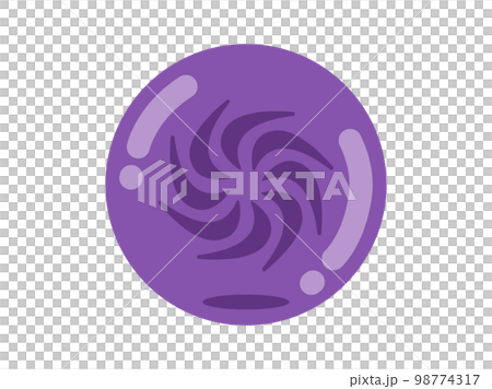 ゲームの、闇属性の玉のアイコンのイラスト ゲームの、闇属性の玉のアイコンのイラスト 98774317