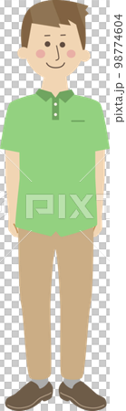 微笑的人全身 98774604