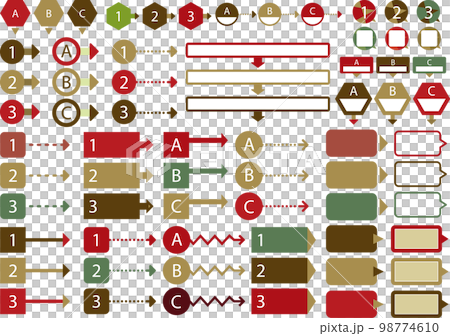 Arrows and numbers and framesets 98774610