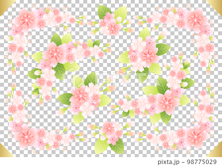 Leaf cherry corsage frame set 98775029