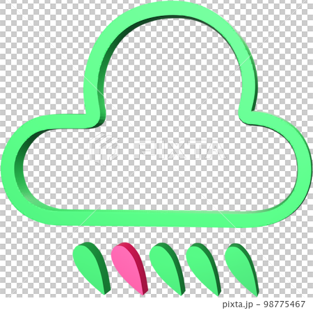 icon, button, rain 98775467