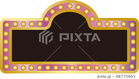 レトロネオンサインフレーム レトロネオンサインフレーム 98775663