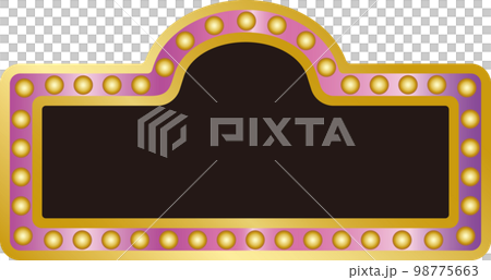 レトロネオンサインフレーム レトロネオンサインフレーム 98775663