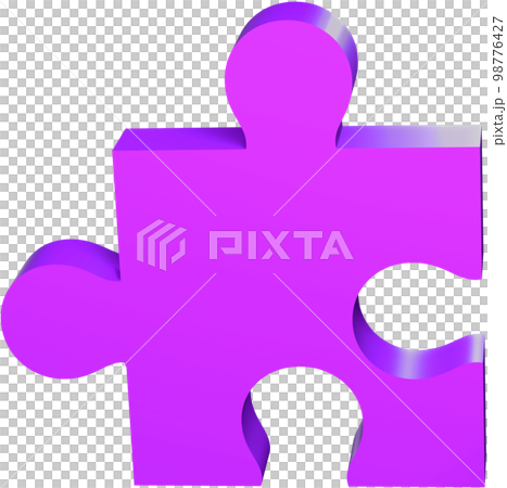 Jigsaw 3d icon illustration. Jigsaw 3d icon illustration. 98776427