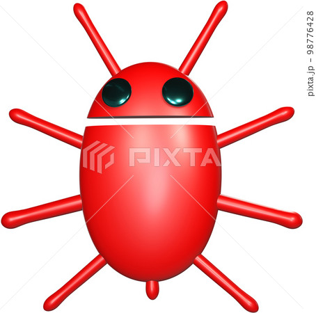Ladybug 3d animal icon. 98776428