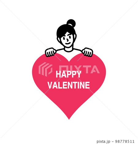 Valentines day greeting cards and banners. Vector illustration concepts for background, greeting card, website and mobile website banner, social media banner, marketing material. Love Couple Romantic 98778511
