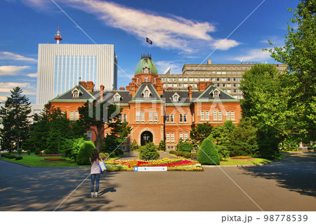 北海道の赤煉瓦の建築物 北海道の赤煉瓦の建築物 98778539