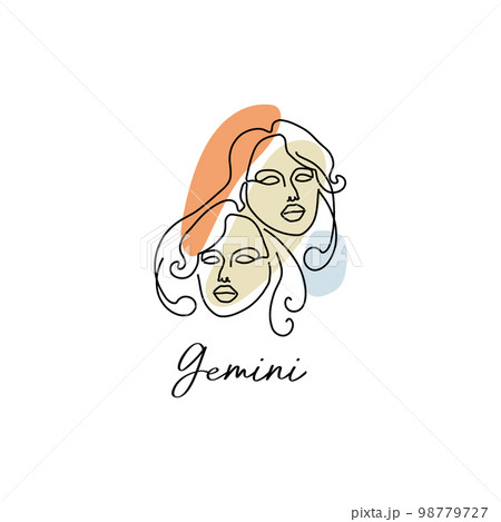 Astrology horoscope symbol zodiac Gemini sign in Astrology horoscope symbol zodiac Gemini sign in 98779727