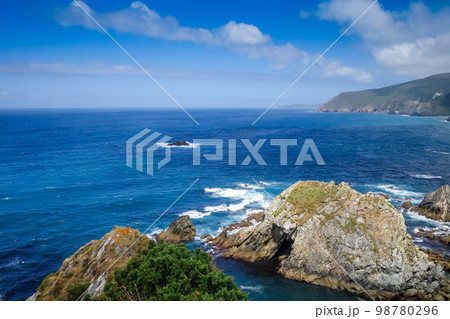 Ortigueira cliffs and atlantic ocean, Galicia, Spain 98780296