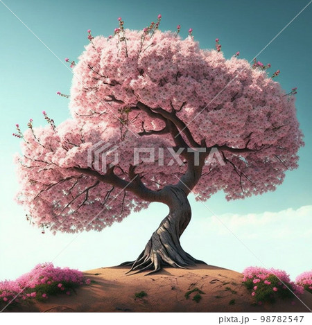 満開の桜の木 満開の桜の木 98782547