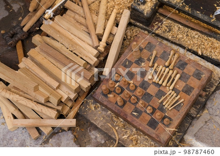Shop that carves and makes chess boards Shop that carves and makes chess boards 98787460