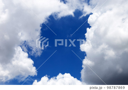 Blue sky with white clouds 98787869