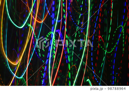 Abstract background with colorful traces of lights 98788964