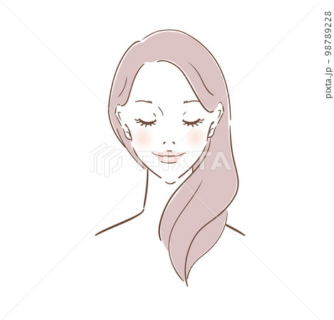 美容イメージ　美しい素肌の女性 98789228