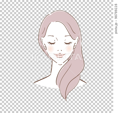 美容イメージ　美しい素肌の女性 98789228