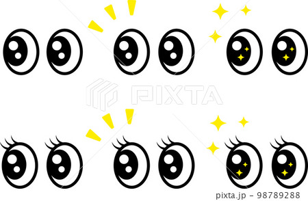 目とアイコンのセット 目とアイコンのセット 98789288