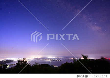 枕木山からの天の川 98790673