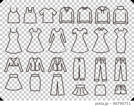 ファッションアイコン＿画線黒 98790751