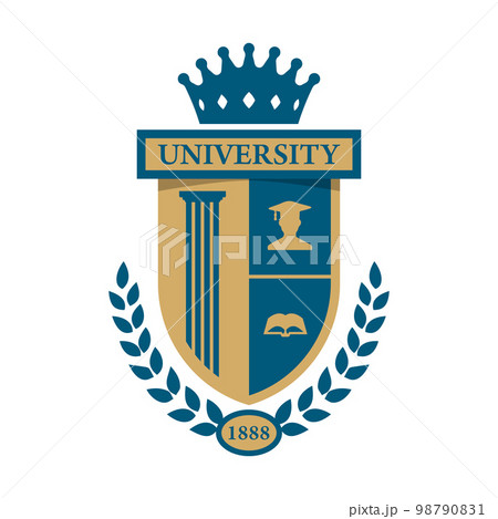 University college school badge logo 98790831